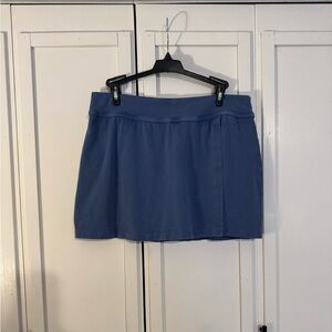 Casual Blue A-Line Cloth Mini Skort